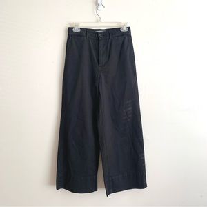 Everlane Wide Leg High Waisted Lightweight Cotton Pants in Black Size 2